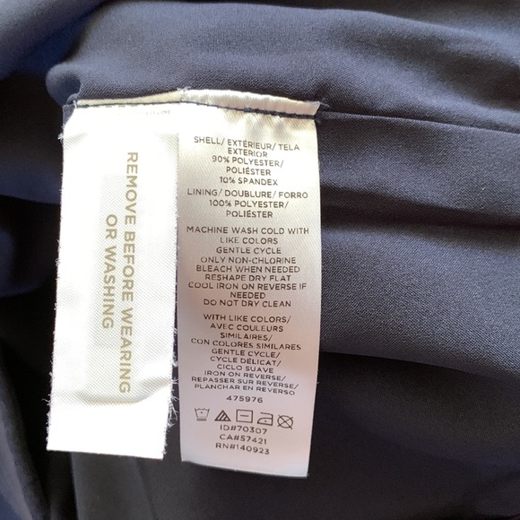 LOFT Navy Midi Pencil Skirt - Picture 7 of 7